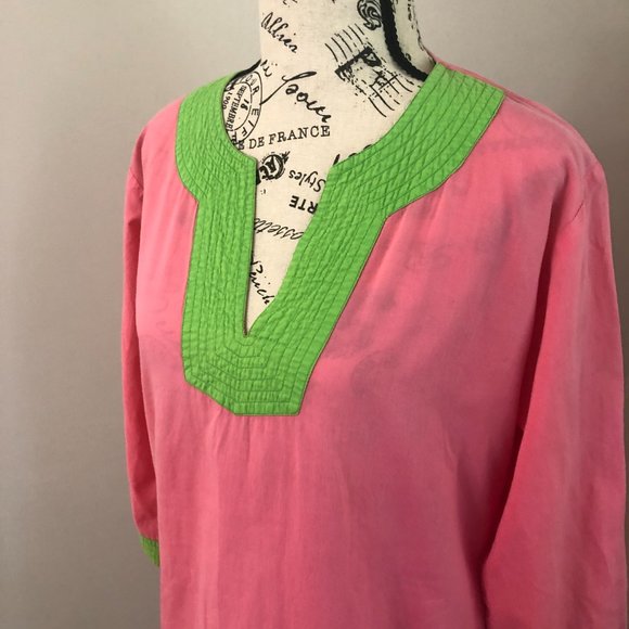 Pink Beach Pool Cover Up Size S Pre-Owned. - Picture 4 of 16